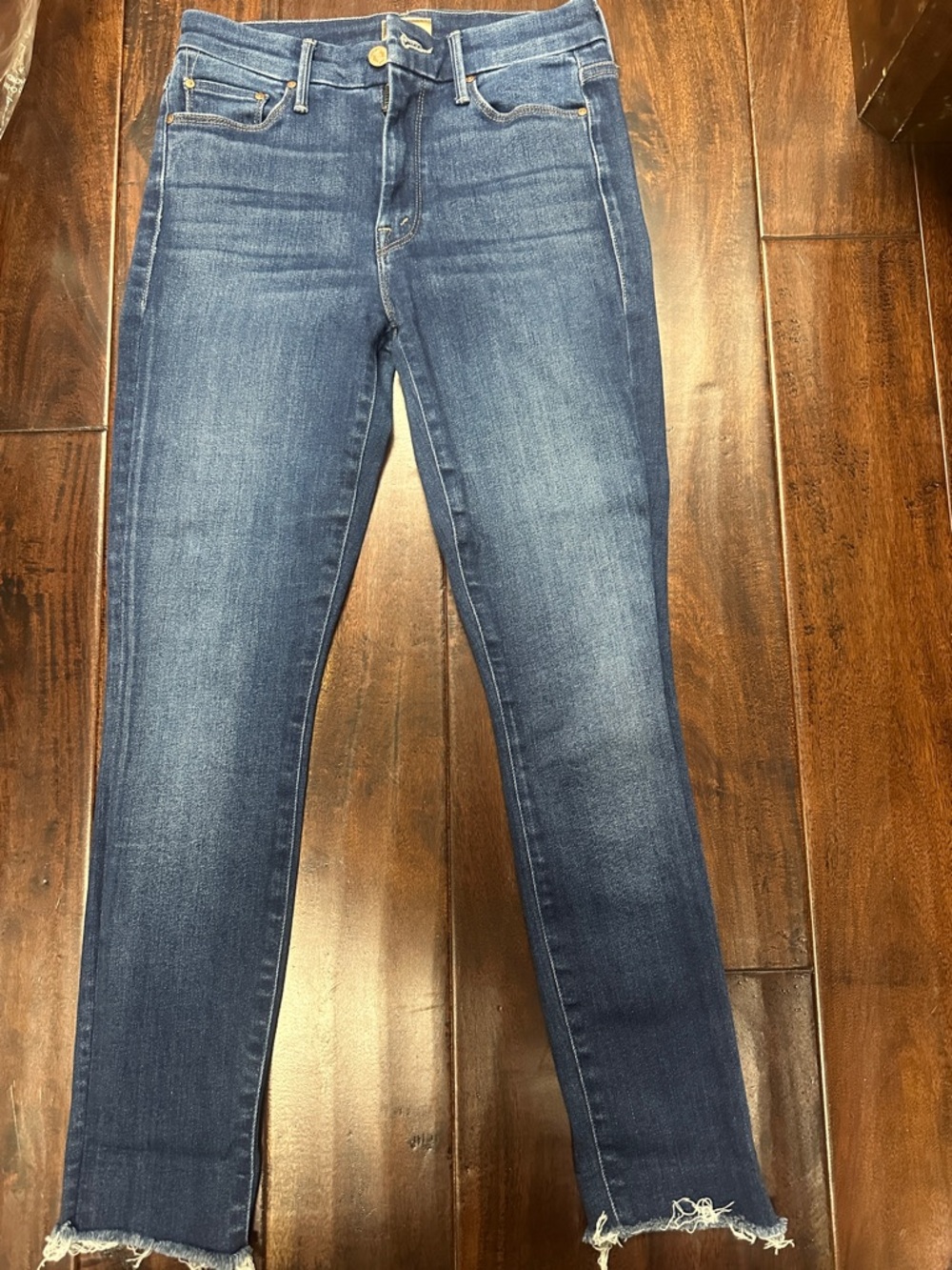 MOTHER Slim Skinny Jeans in Dark Indigo